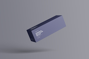 Horizontal Package Box Mockup