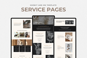 Showit Services Add-On Template