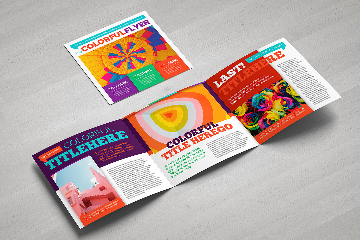 Colorful Square Brochure Template, a Brochure Template by Luuqas Design (Photo 5 of 9)