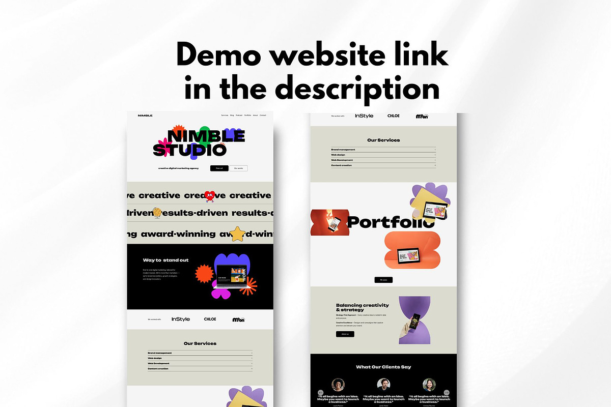 Squarespace Agency Website Template preview 3