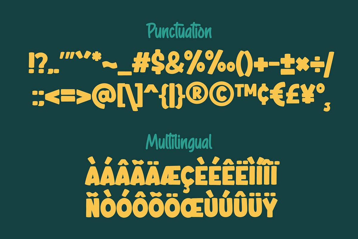 Cheroky - Bold Fun Display Font, a Font by Gumrega Studio (Photo 7 of 8)