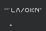 Krag Futuristic Tech Font, a Font by baqoos (Thumbnail 3 of 7)