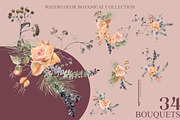 Winter rose-watercolor set, a Decorative Illustration by Collection by VY (Thumbnail 3 of 10)