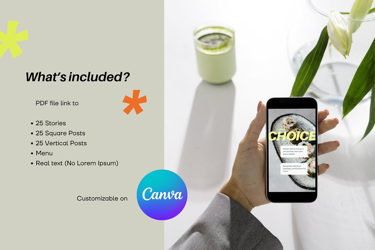 Perfect Taste Social Media Kit, a Social Media Template by Cat In Colour (Photo 2 of 8)