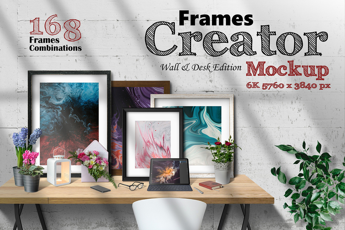 Frames Creator 6K (Wall & Desk), a Print Template by Zabiegala MP (Photo 1 of 16)