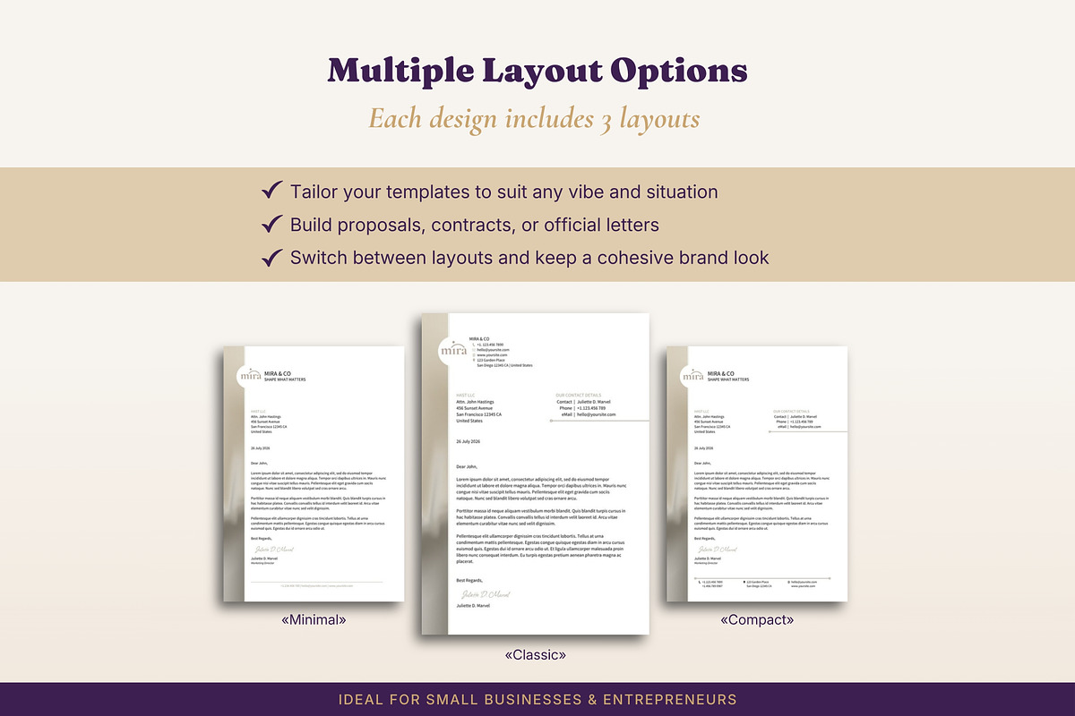 Letterhead Templates 6 Designs Word, a Stationery Template by B2 Studio (Photo 5 of 18)