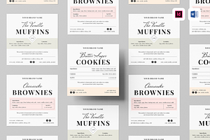Cottage Food Label, a Stationery Template by Leaflove