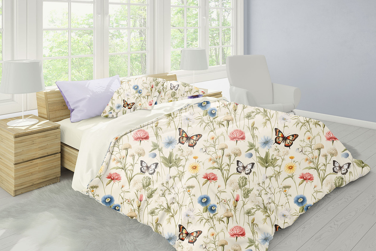 Vintage Botanicals Floral Patterns, a Pattern Graphic by Olya Creative (Photo 5 of 18)