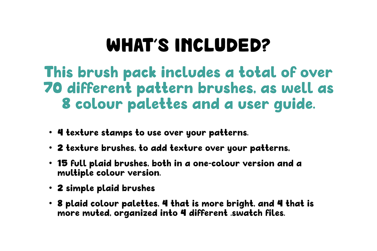 Plaid Patterns 2.0 for Procreate, a Brush Add-On by Design av MAD (Photo 8 of 10)