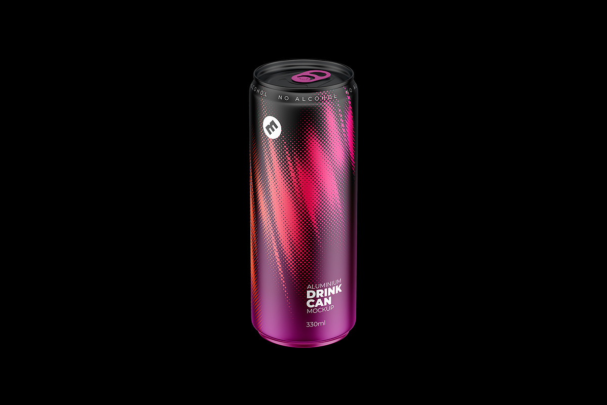 Sleek 330ml Aluminium Can Mockup, a Packaging Mockup by easymock (Photo 6 of 11)