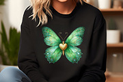 Green Gold Butterflies Clipart, an Illustration by DreamCafeArt (Thumbnail 6 of 6)