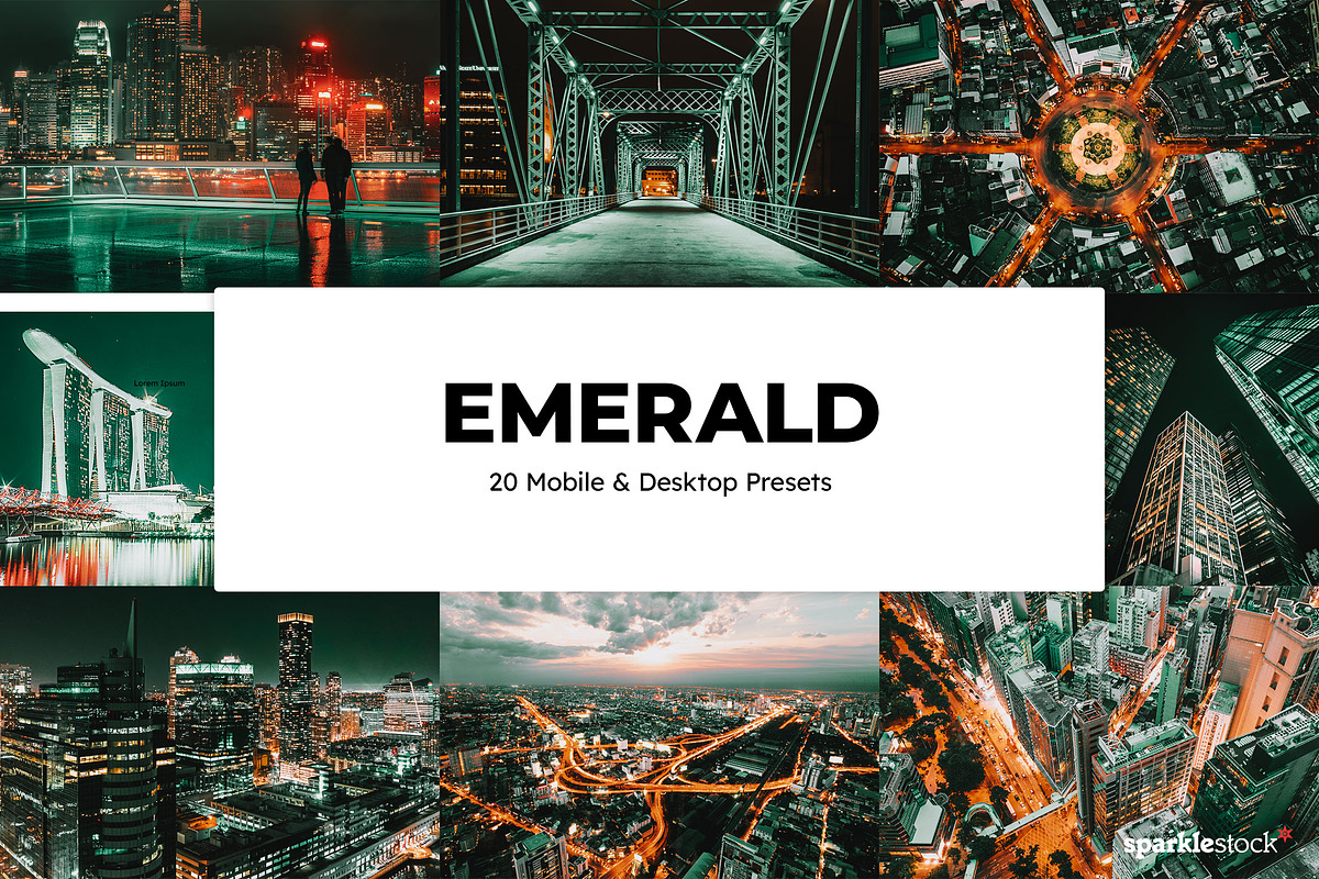 20 Emerald Lightroom Presets & LUTs, a Preset Add-On by SparkleStock (Photo 1 of 9)