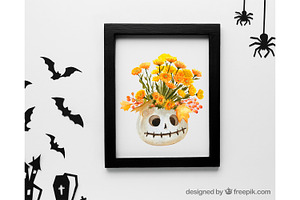 Watercolor Halloween Decoration