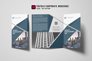 Corporate Trifold Brochure, a Brochure Template by Template Shop