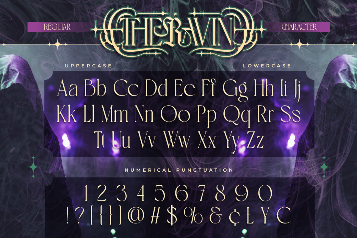 Theravin - Dark Tribal, a Serif Font by Artisan Themes (Photo 2 of 12)