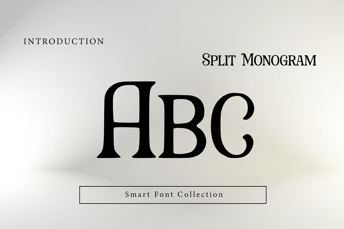 Split Monogram, a Serif Font by Wow Magic (Photo 2 of 3)