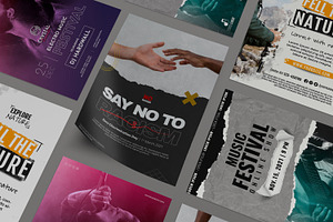 Multiple Poster - Mockup, a Print Template by Bokuto