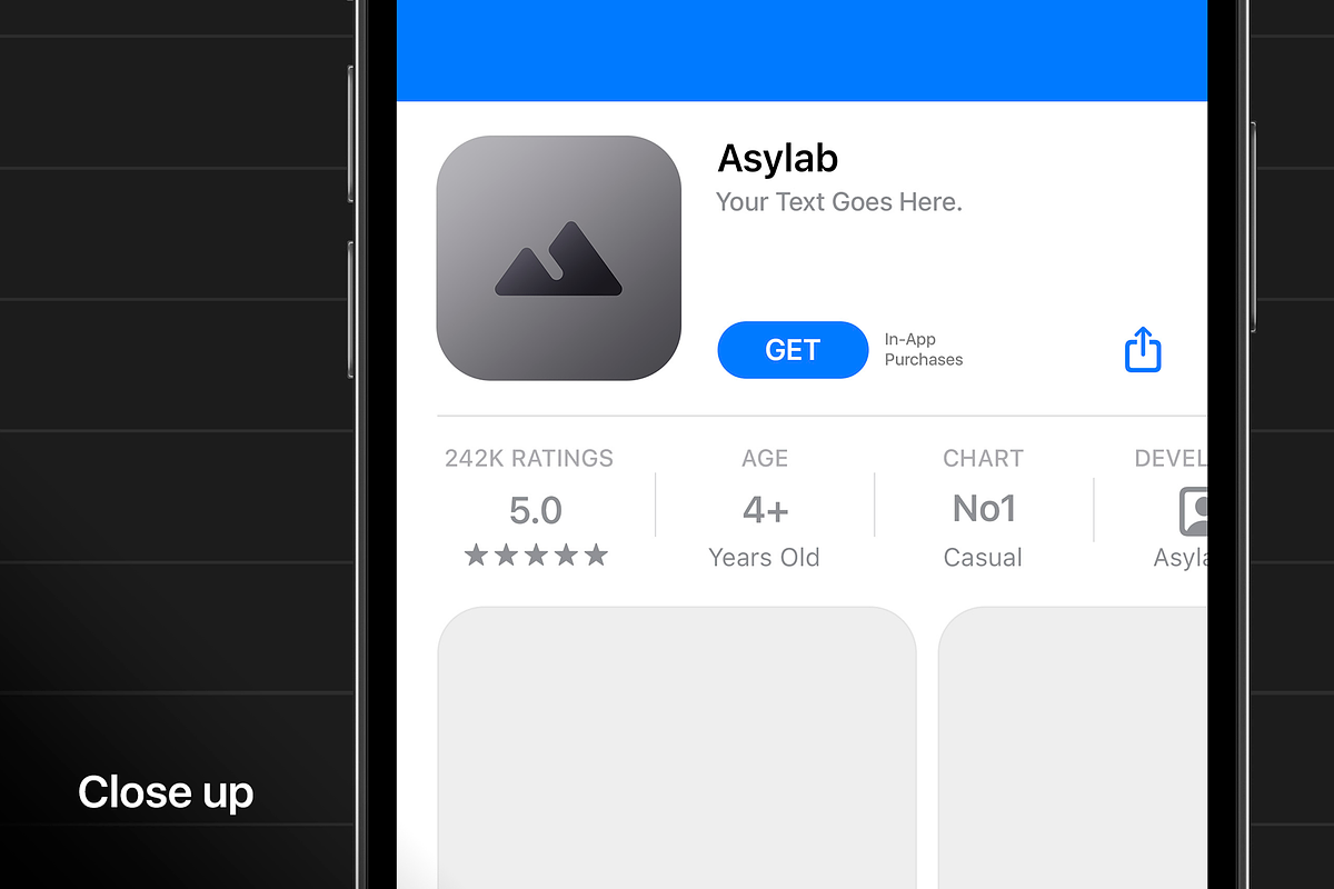 Mobile OS Icon Template Mockup - PSD, an iPhone Mockup by Asylab (Photo 5 of 34)