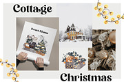 Cottage Christmas. Cozy Home., a Seasonal Illustration by ma_i_vi (Thumbnail 2 of 11)