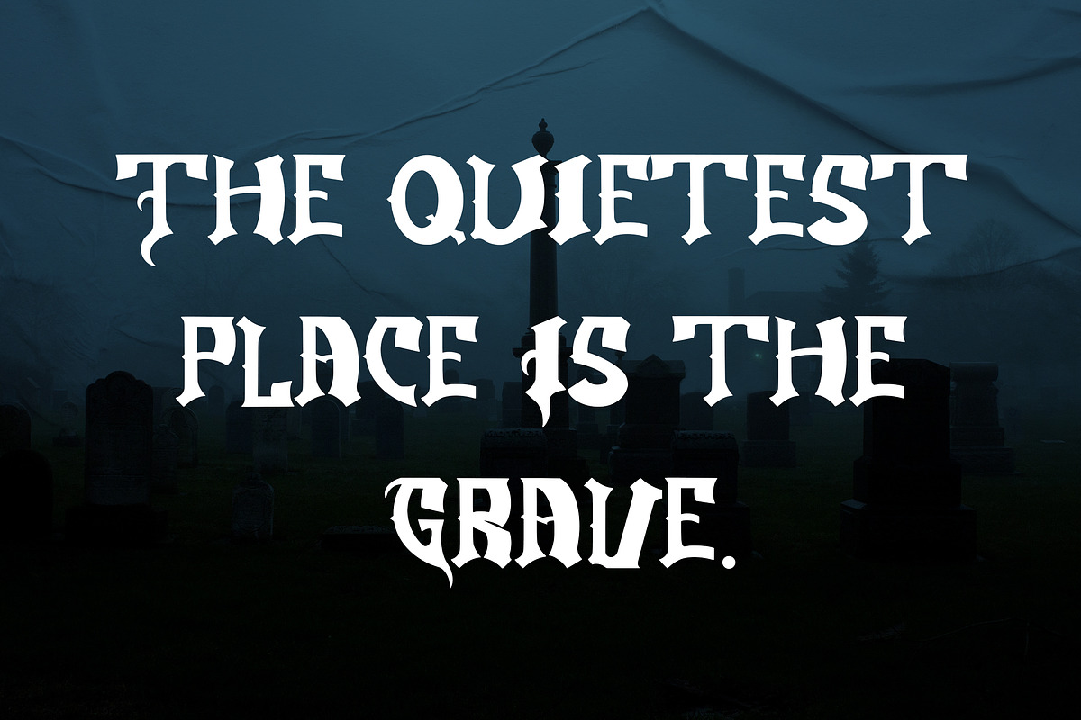 Spooky Night - Halloween Display, a Handwritten Font by Arendxstudio (Photo 2 of 9)