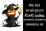 Creepy Character Halloween Pumpkin, an Illustration by Designking (Thumbnail 4 of 4)