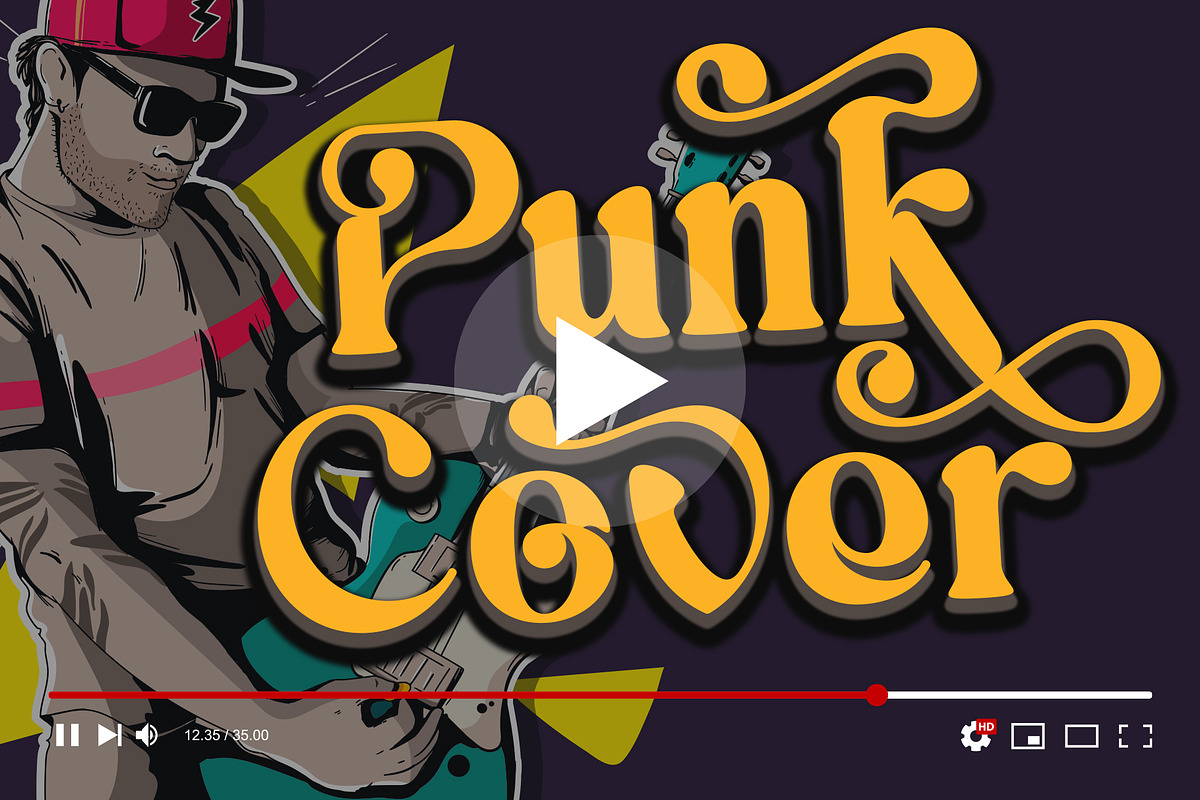 Rocker Sunday, a Sans Serif Font by Letterara (Photo 3 of 13)