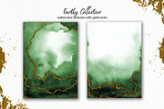 Earthy Watercolor with Gold Veins, a Texture Graphic by Marmoris.Arts (Thumbnail 10 of 13)
