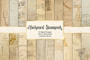 Mechanical Steampunk Digital Paper, a Texture Graphic by Digital Curio (Thumbnail 1 of 5)