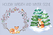 Winter Watercolor Collection, an Animal Illustration by AmberLenaEngle (Thumbnail 3 of 6)