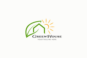 Green House Logo Health and Natural, a Branding & Logo Template by Signatoro