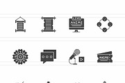 25 Anime & Manga Culture Glyph Icons, an Icon by IconBunny (Thumbnail 2 of 2)