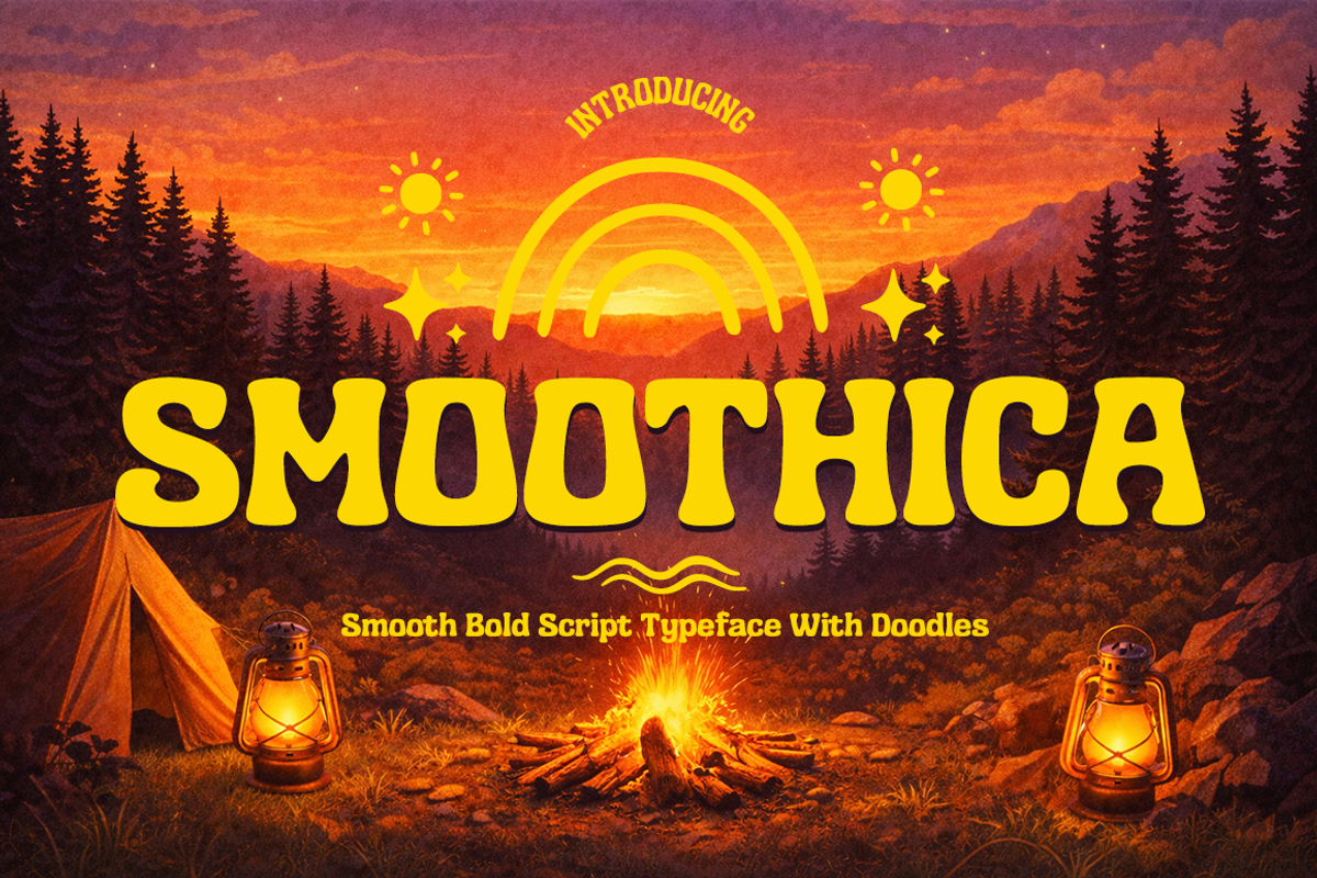 Smoothica Font, a Script Font by cocodesign (Photo 1 of 9)