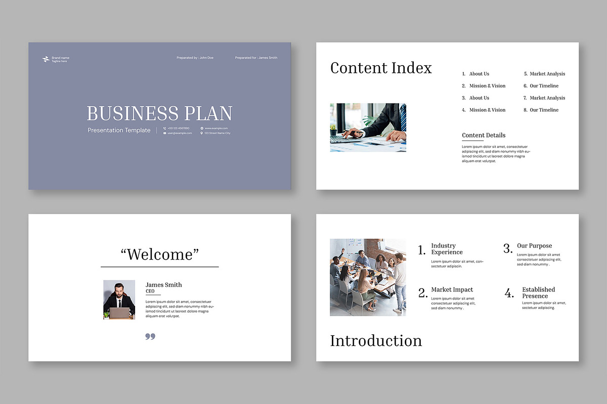 Business Plan Presentation Template, a Presentation Template by Mighty-Slide (Photo 2 of 5)