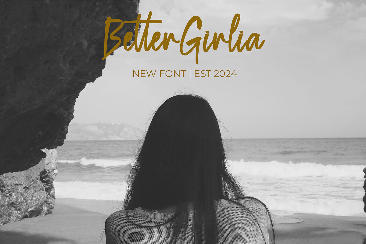 Better Girlia Handwriting Font, a Handwritten Font by NTC Graphic (Photo 3 of 9)