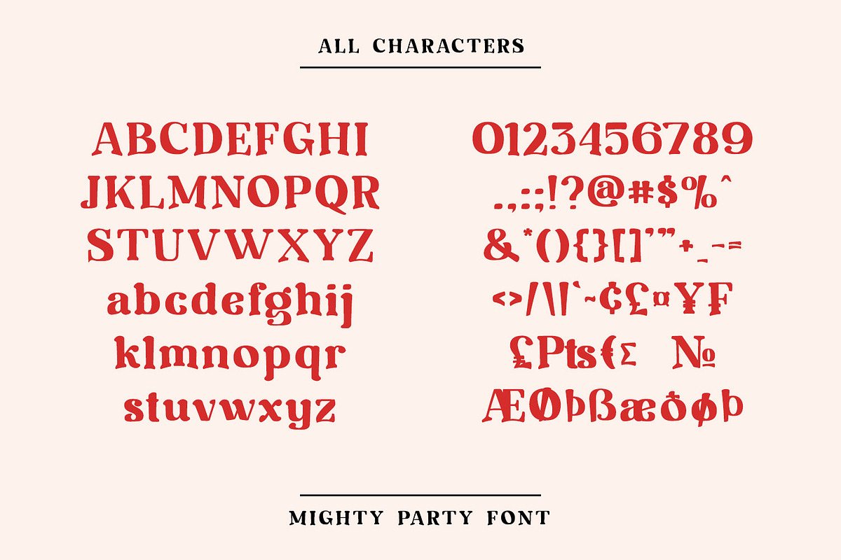 Mighty Party, a Serif Font by Nathatype (Photo 8 of 10)