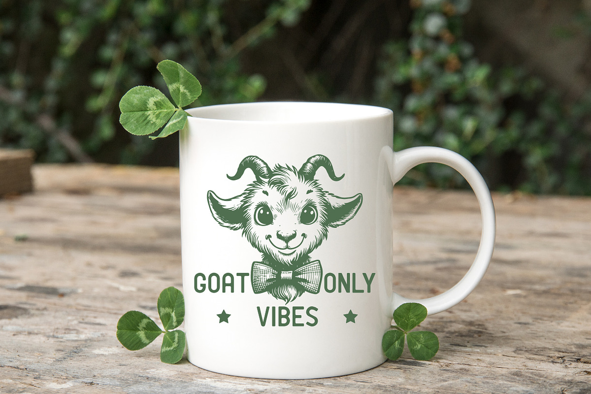 Retro Goat Art with Chill Vibes, an Illustration by Pixels.Craft (Photo 5 of 7)