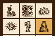 Vintage Egypt Illustrations, a Person Illustration by Creative Stall (Thumbnail 9 of 9)
