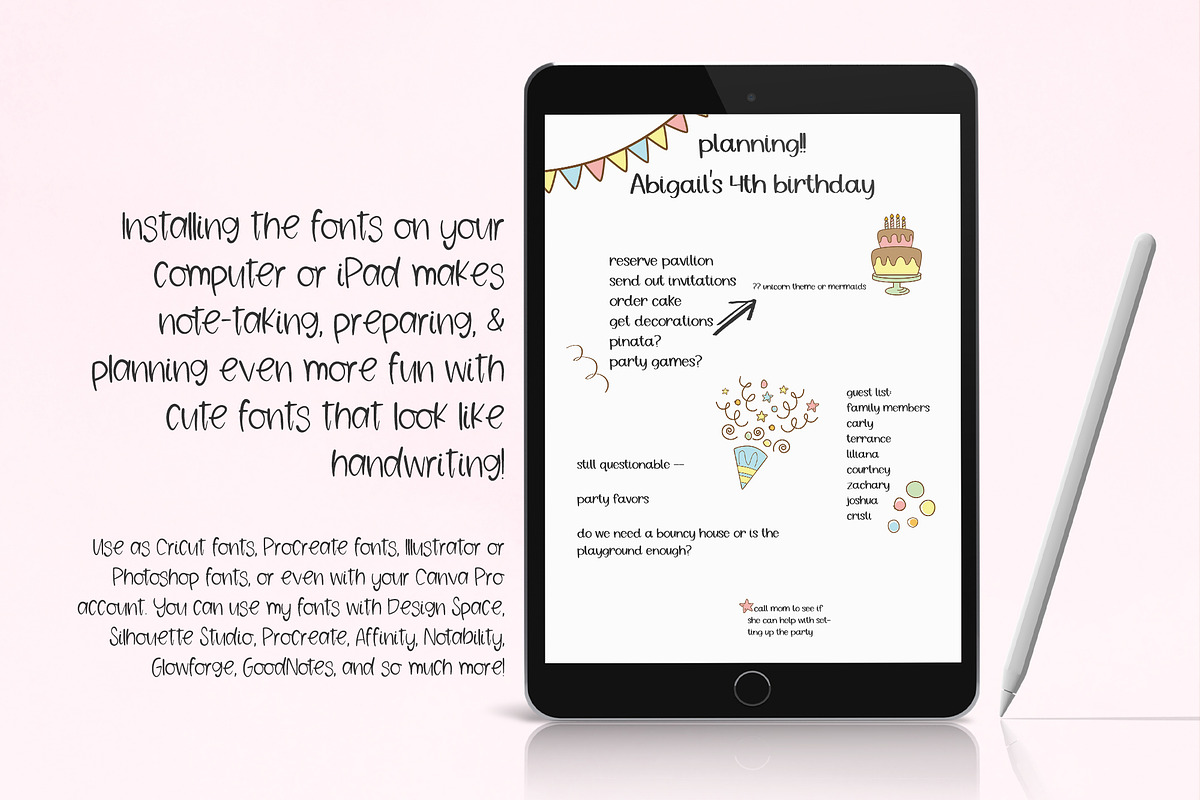 The Note Taking Font Bundle, a Handwritten Font by Beck McCormick (Photo 5 of 7)