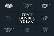 Font Bundle Vol.07 - 8 Premium Fonts, a Serif Font by Only Fonts (Thumbnail 1 of 26)