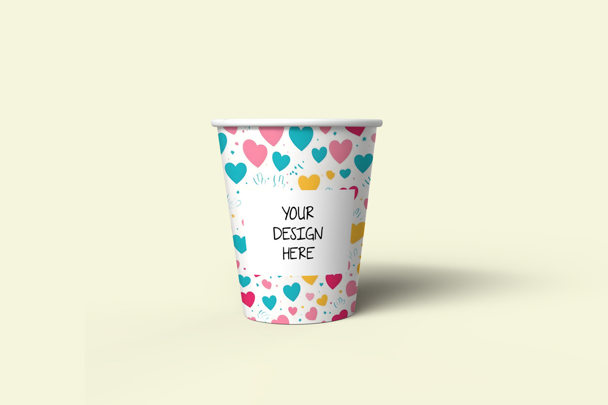 Paper cup design mockup PSD, a Cups & Container Mockup by Rami's Mockups (Photo 3 of 8)