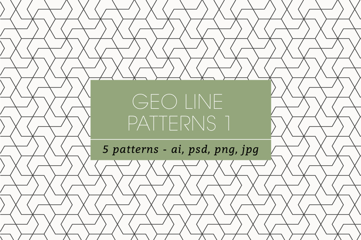 Geometric Line Patterns 1, a Pattern Graphic by kloroform