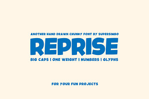 Reprise | Hand drawn font