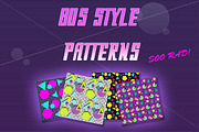 Seamless 80s style patterns, a Pattern Graphic by ghost friend's shop (Thumbnail 1 of 2)