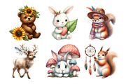 Sweet Boho Woodland Creatures Animal, an Illustration by Daily.Designs (Thumbnail 3 of 5)