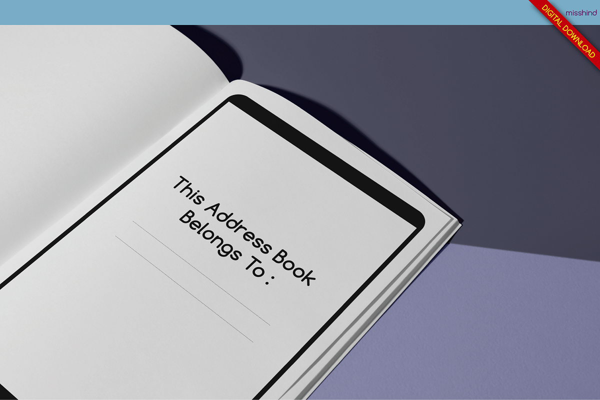 Address Book • KDP Interior, a Templates & Theme by HyeRi (Photo 2 of 4)