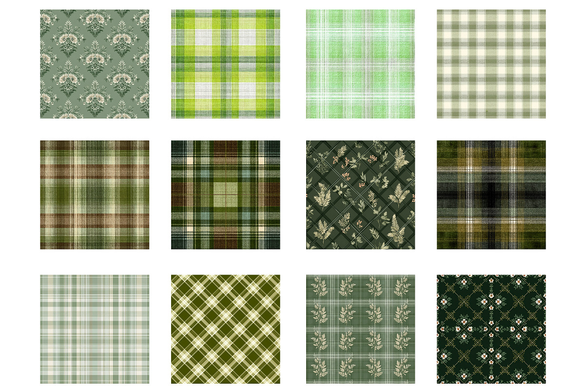 Soft sage green linen pattern, an Illustration by Designworld (Photo 4 of 5)