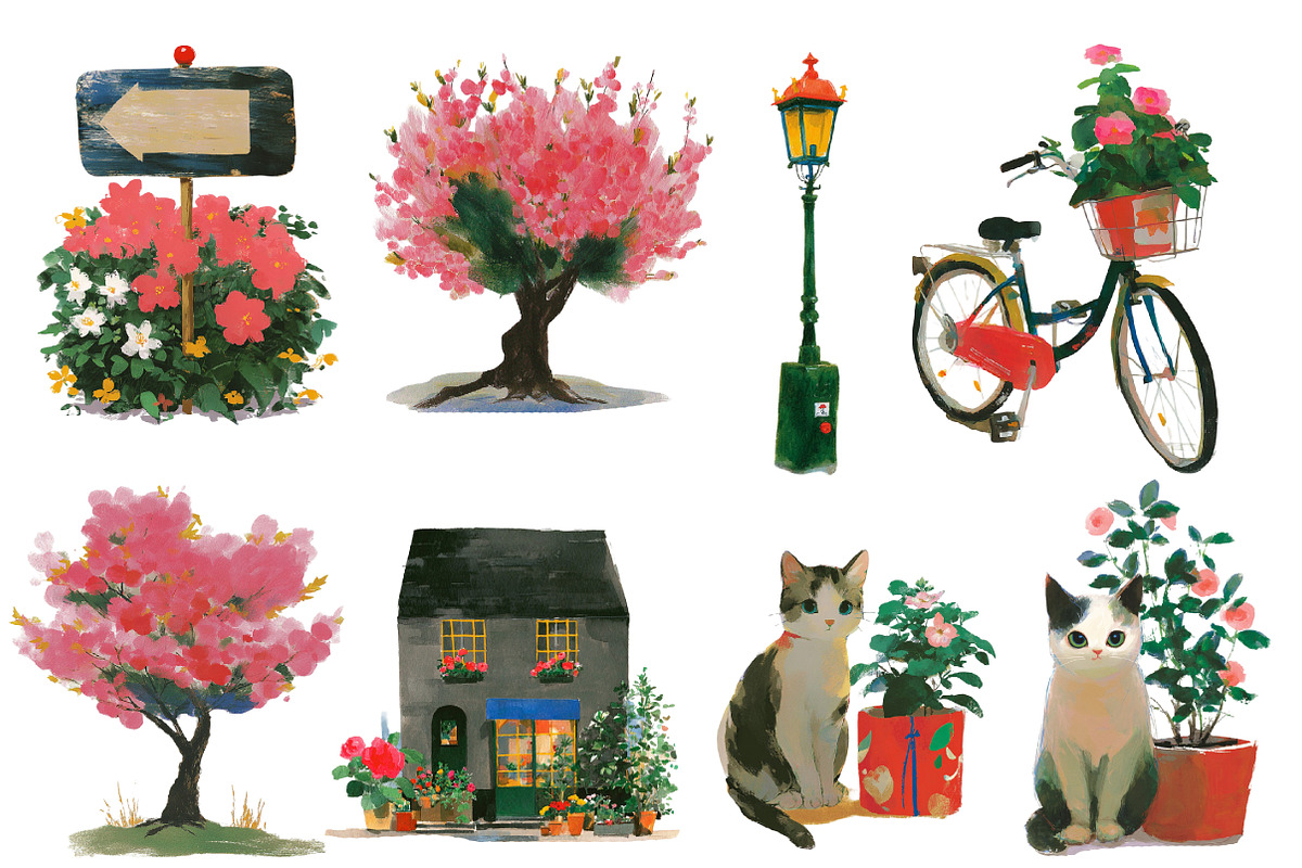 Watercolor Amsterdam City Clipart, an Illustration by Designworld (Photo 5 of 6)