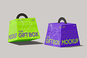 Gift Box Mockup, a Packaging Mockup by Permadi Creative (Thumbnail 2 of 3)