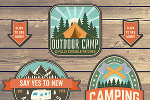 Outdoor Camp Patches