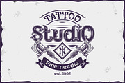 Fire needle -tattoo salon label font, a Symbol Font by Fractal fonts & graphics (Thumbnail 8 of 9)